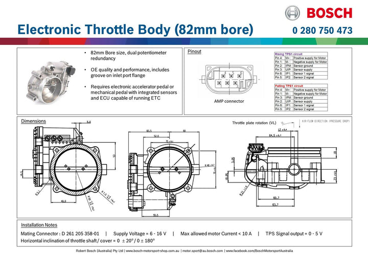 Bosch Drive By Wire (DBW) Throttle Bodies