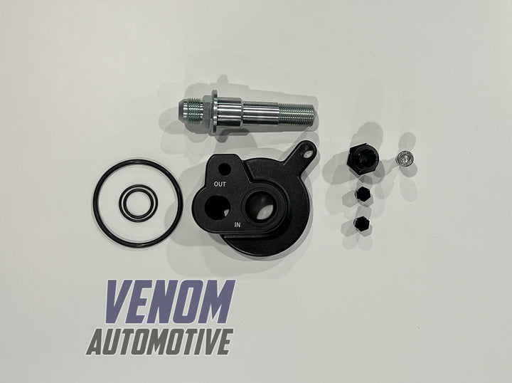 Venom Automotive Toyota 1JZ / 2JZ Billet Oil Filter Adapter Plate