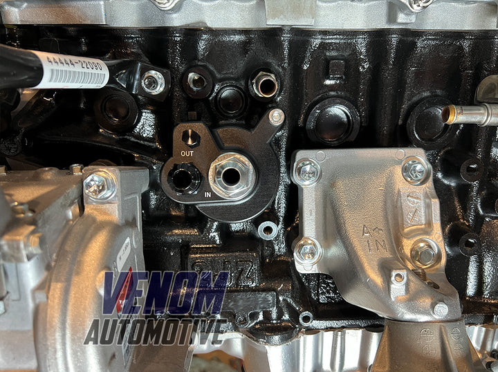 Venom Automotive Toyota 1JZ / 2JZ Billet Oil Filter Adapter Plate