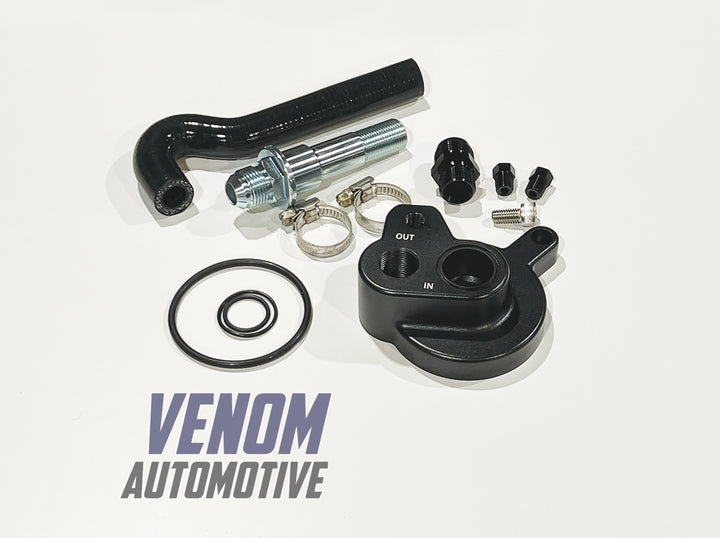 Venom Automotive Toyota 1JZ / 2JZ Billet Oil Filter Adapter Plate