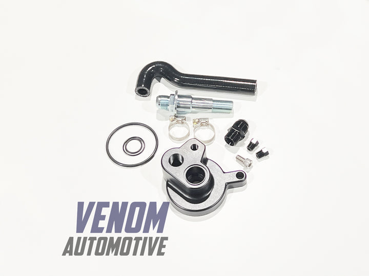 Venom Automotive Toyota 1JZ / 2JZ Billet Oil Filter Adapter Plate