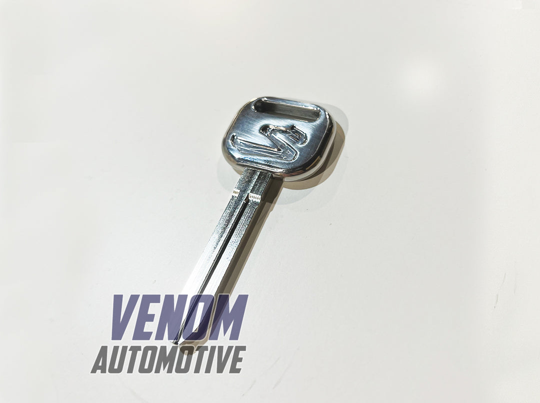 JZA80 Stainless Steel Engraved Insignia Key