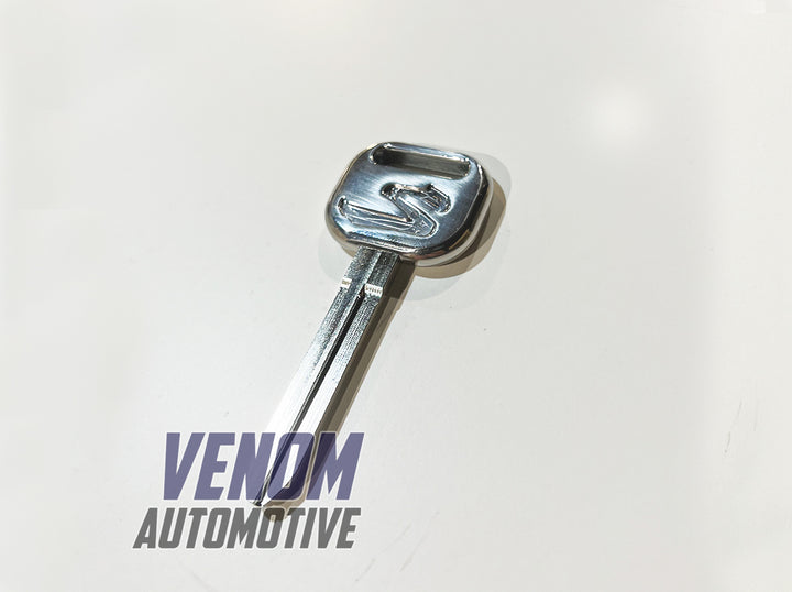 JZA80 Stainless Steel Engraved Insignia Key