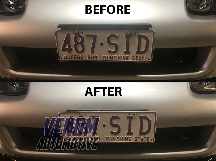 JZA80 Front & Rear Billet Number Plate Holder Set