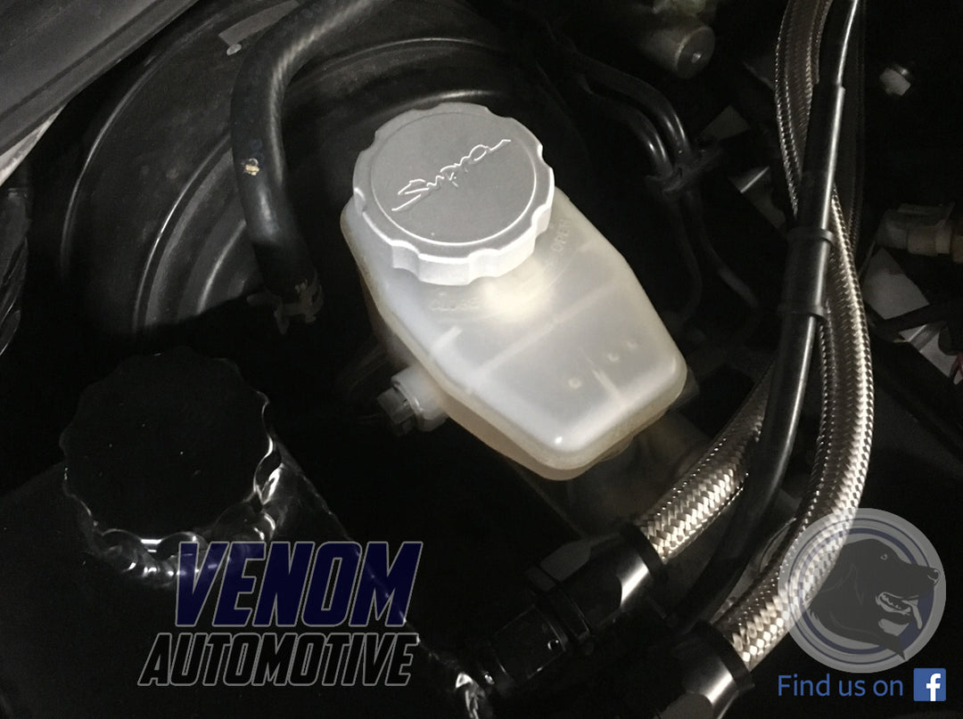 JZA80 Supra Billet Brake Cap & Power Steering Reservoir Cap Covers
