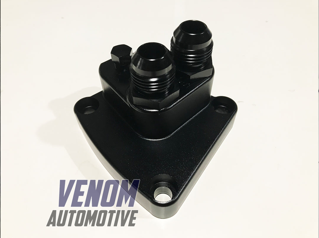RB20 / RB25 / RB26 /RB30 -10AN Billet Oil Filter Adapter Plate