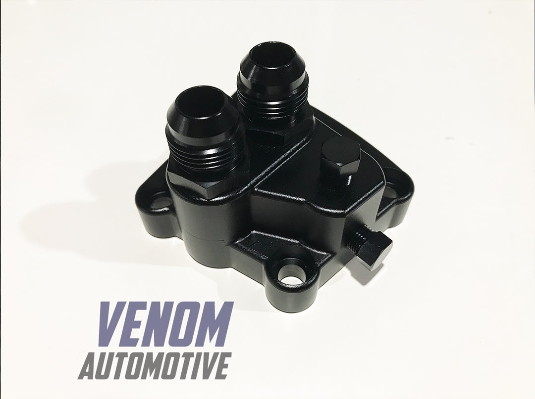 RB20 / RB25 / RB26 /RB30 -10AN Billet Oil Filter Adapter Plate