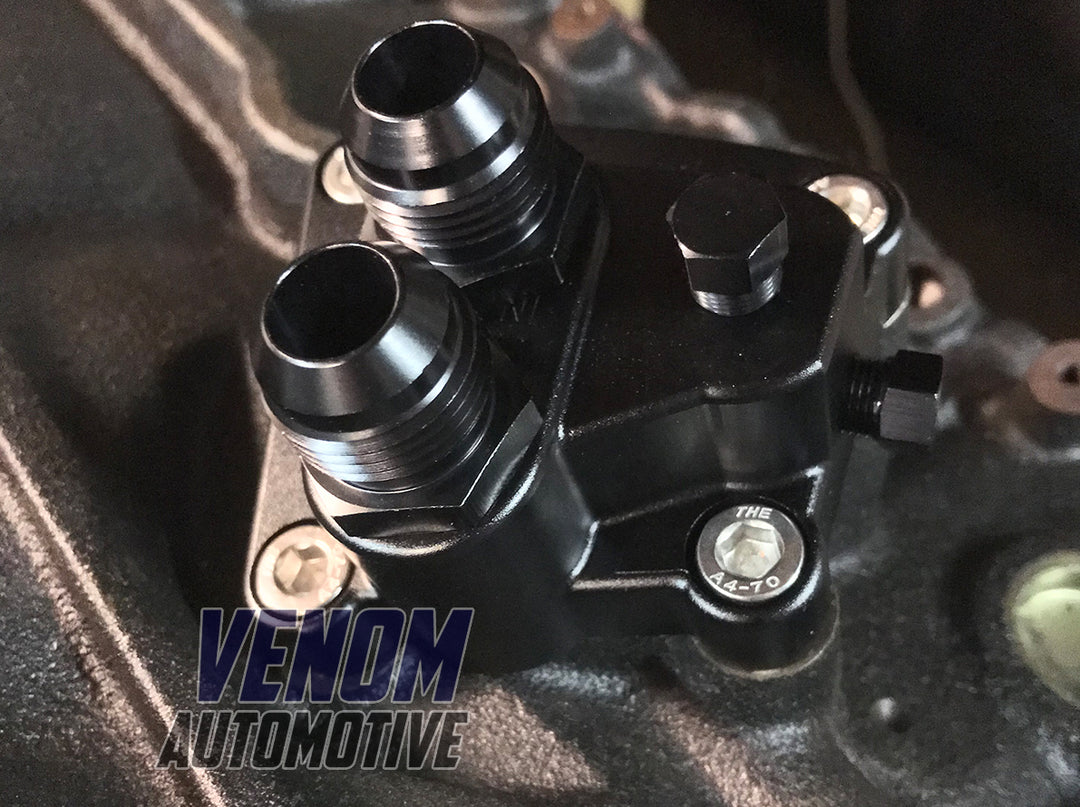 RB20 / RB25 / RB26 /RB30 -10AN Billet Oil Filter Adapter Plate