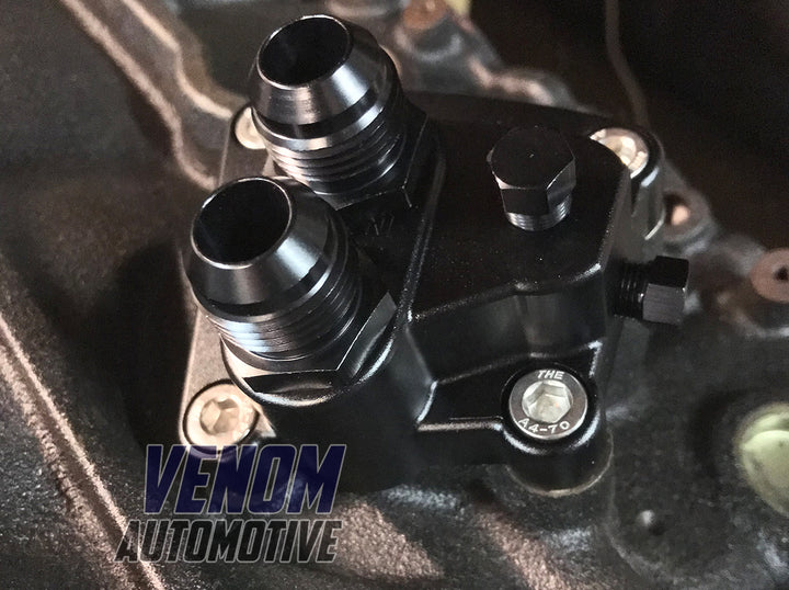 RB20 / RB25 / RB26 /RB30 -10AN Billet Oil Filter Adapter Plate