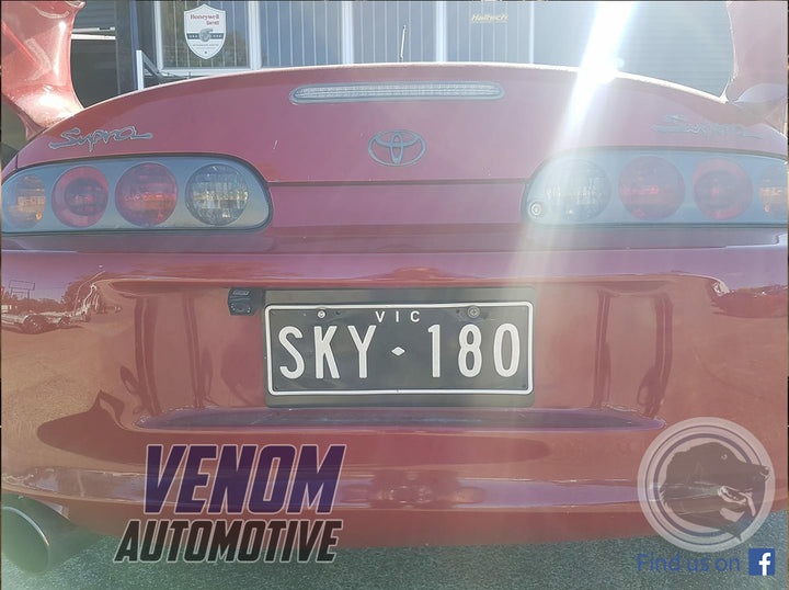 JZA80 Front & Rear Billet Number Plate Holder Set