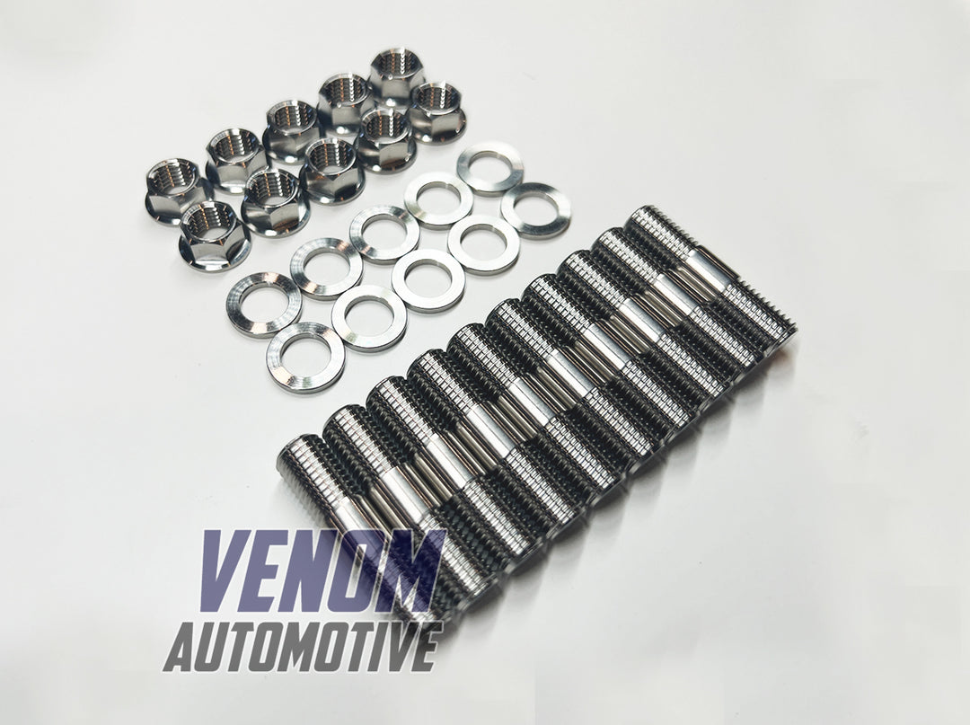 Titanium 2JZ-GTE & 2JZ-GE Exhaust Manifold Stud, Nut & Washer Kit