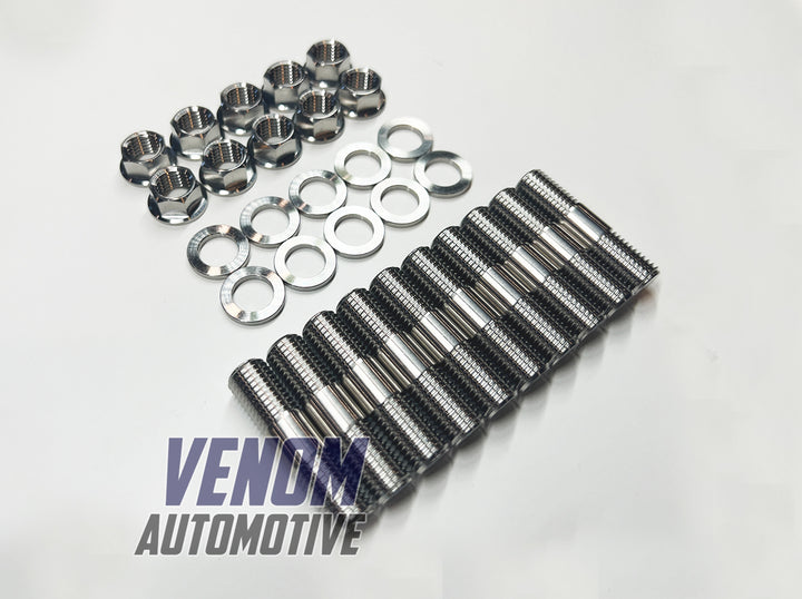 Titanium 2JZ-GTE & 2JZ-GE Exhaust Manifold Stud, Nut & Washer Kit