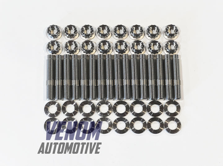 Titanium Toyota 1UZ-FE / 2UZ-FE / 3UZ-FE Exhaust Manifold Stud, Nut & Washer Kit
