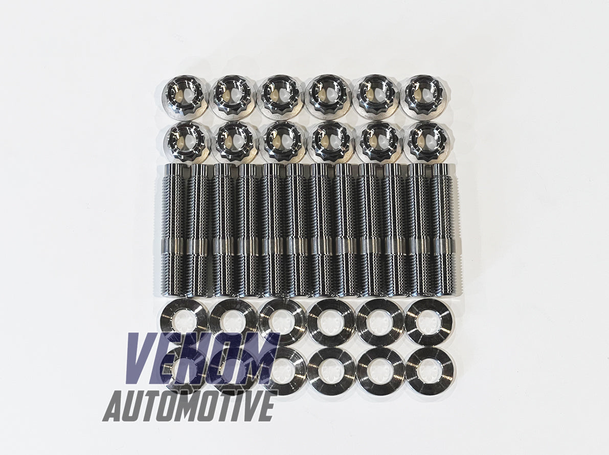 Titanium 2JZ-GTE & 2JZ-GE Exhaust Manifold Stud, Nut & Washer Kit