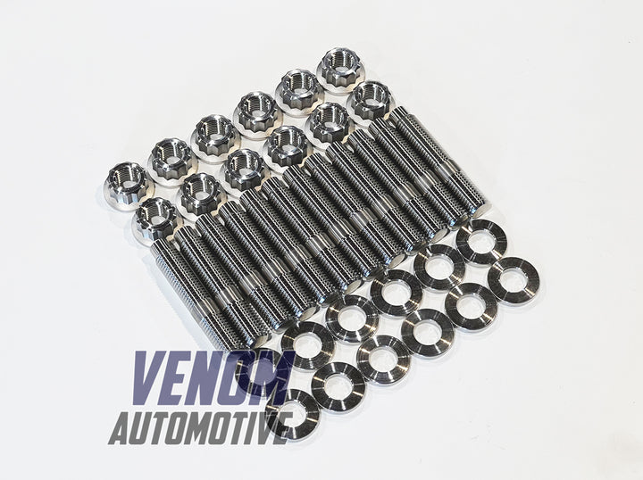 Titanium Nissan RB20 Exhaust Manifold Stud, Nut & Washer Kit