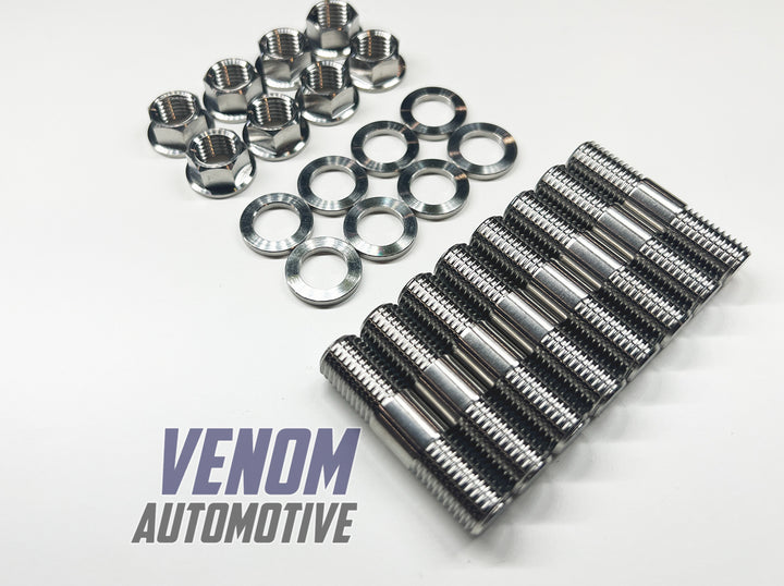 Titanium Nissan CA18 Exhaust Manifold Stud, Nut & Washer Kit
