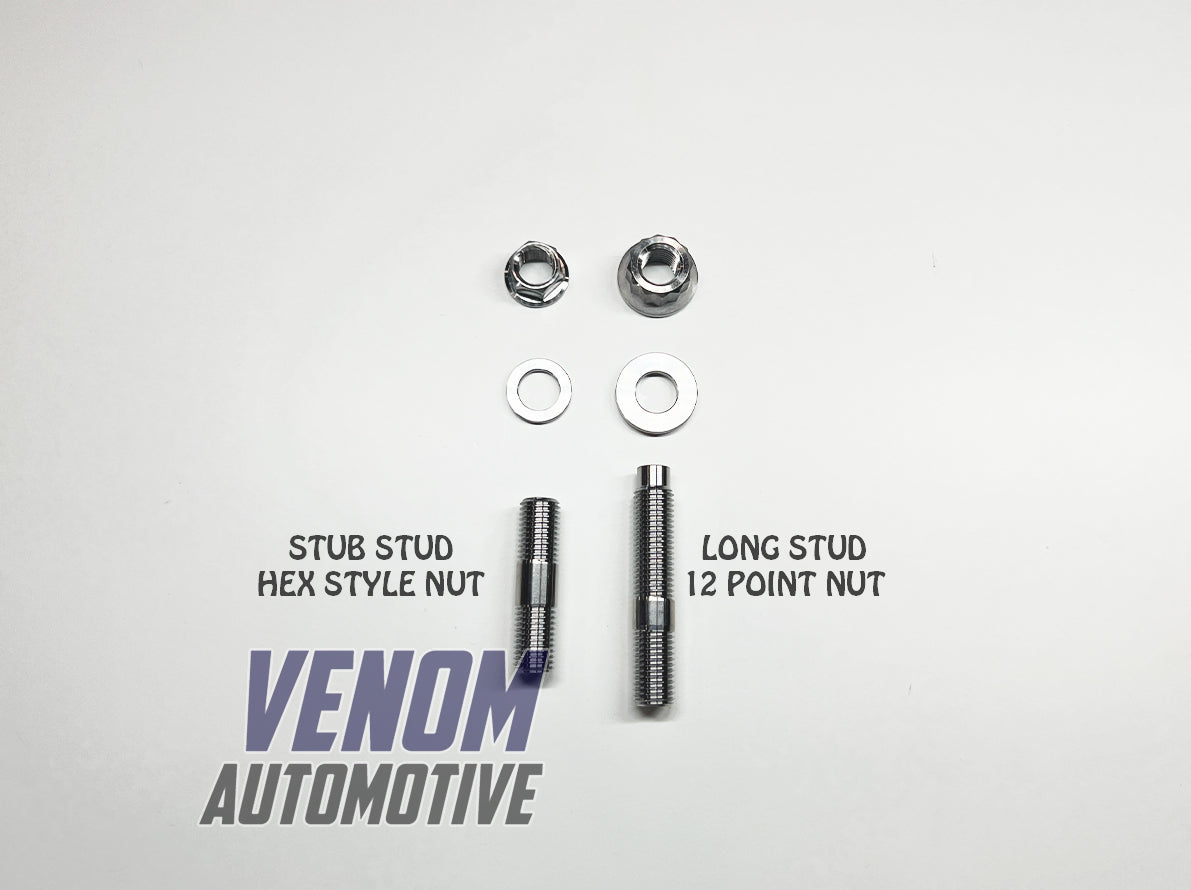 Titanium Exhaust Stud Nut Washer Set M8x1.25x45 – Grade 5 (4 Pieces)