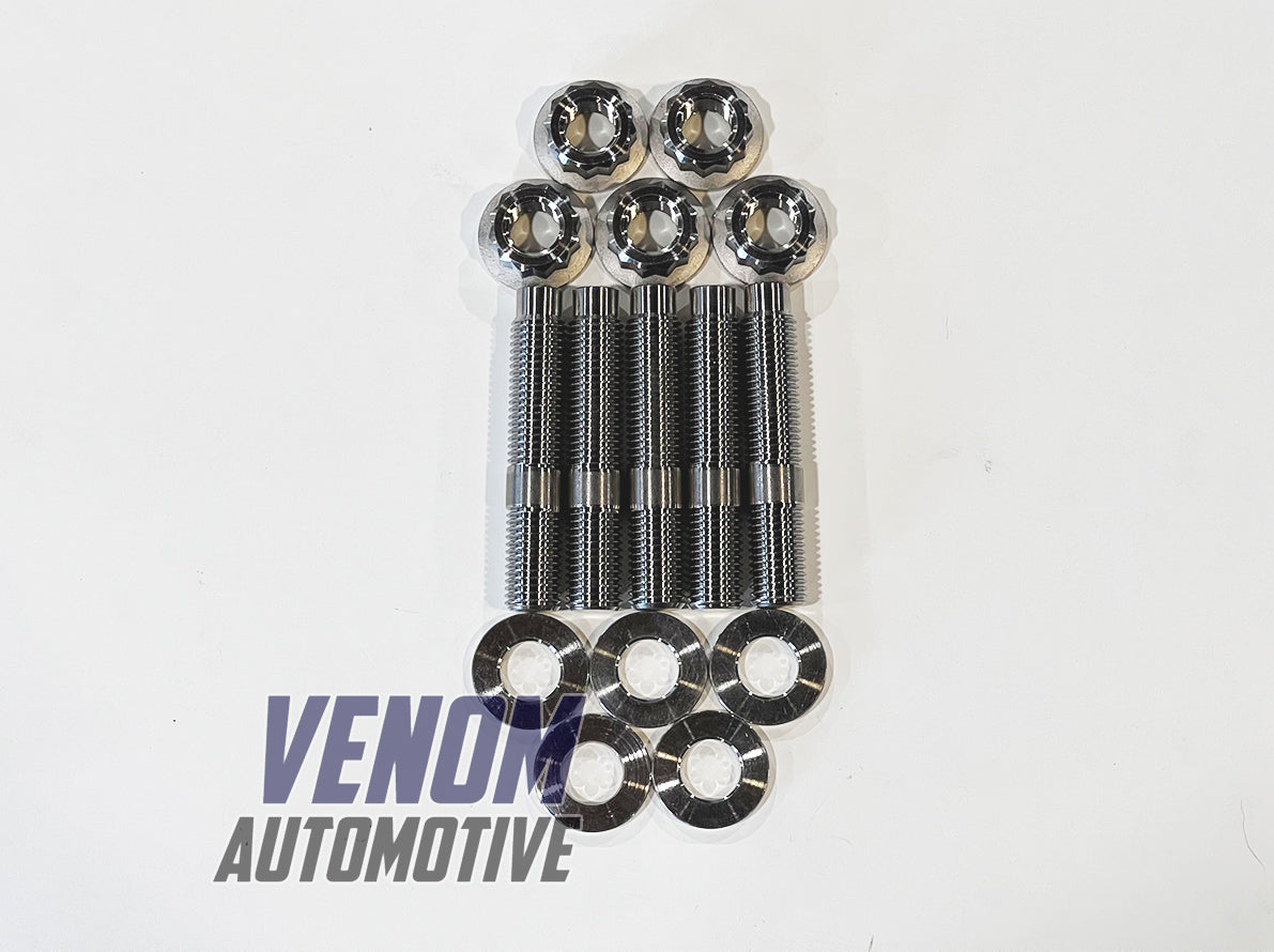 Titanium Mazda 13B Exhaust Manifold Stud, Nut & Washer Kit – Venom