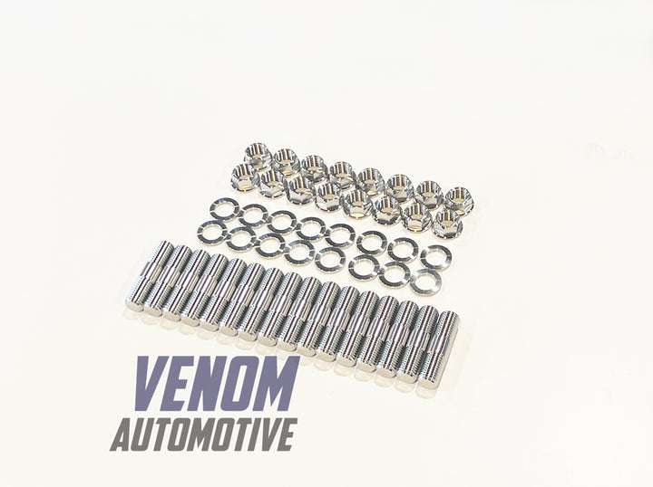Titanium Toyota 1UZ-FE / 2UZ-FE / 3UZ-FE Exhaust Manifold Stud, Nut & Washer Kit