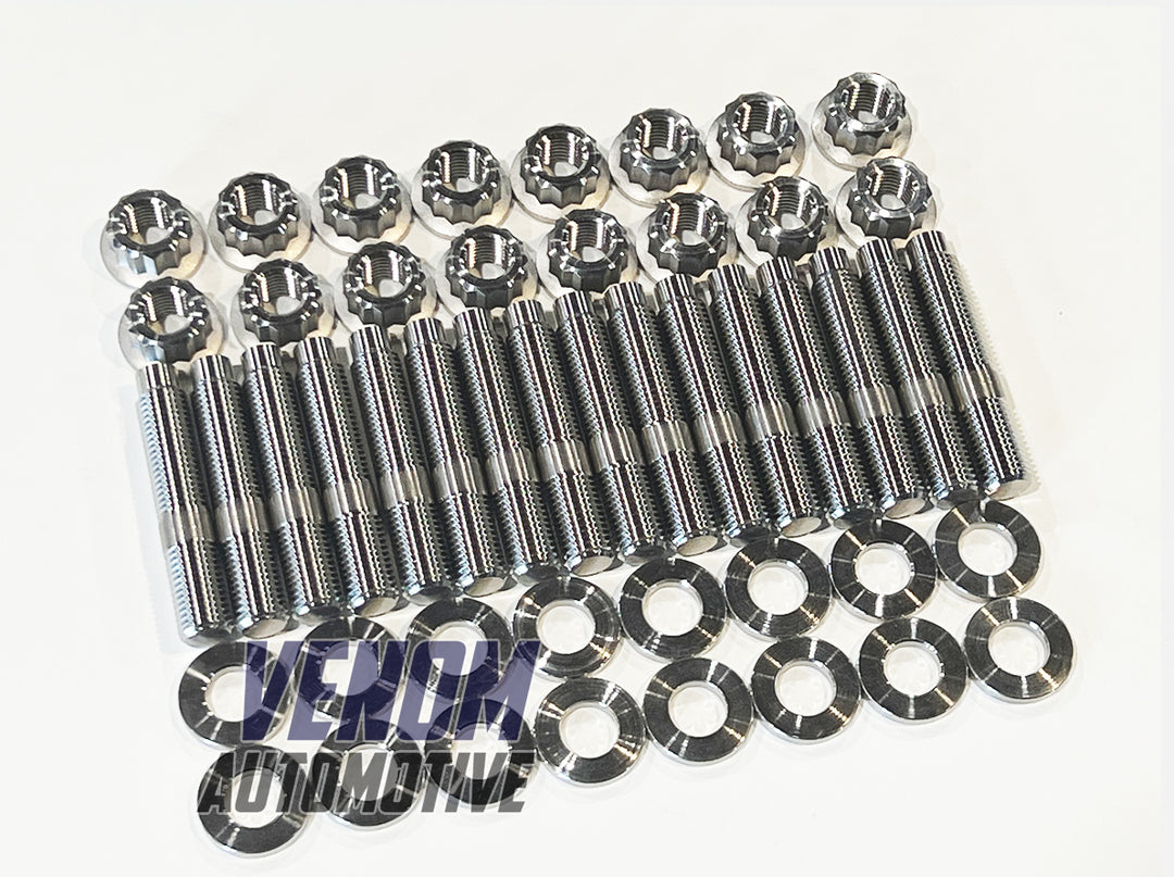 Titanium Toyota 1UZ-FE / 2UZ-FE / 3UZ-FE Exhaust Manifold Stud, Nut & Washer Kit