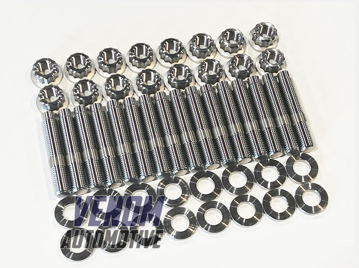 Titanium Toyota 1UZ-FE / 2UZ-FE / 3UZ-FE Exhaust Manifold Stud, Nut & Washer Kit