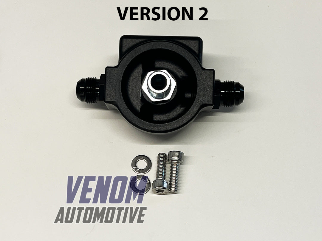 Billet Remote Oil Filter Relocation Mounting Bracket -10AN