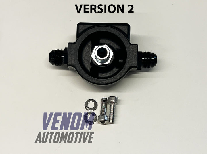 Billet Remote Oil Filter Relocation Mounting Bracket -10AN