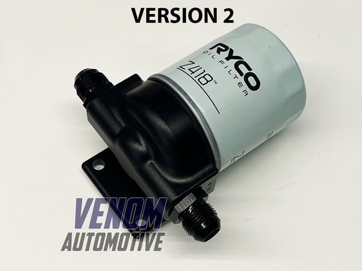 Billet Remote Oil Filter Relocation Mounting Bracket -10AN